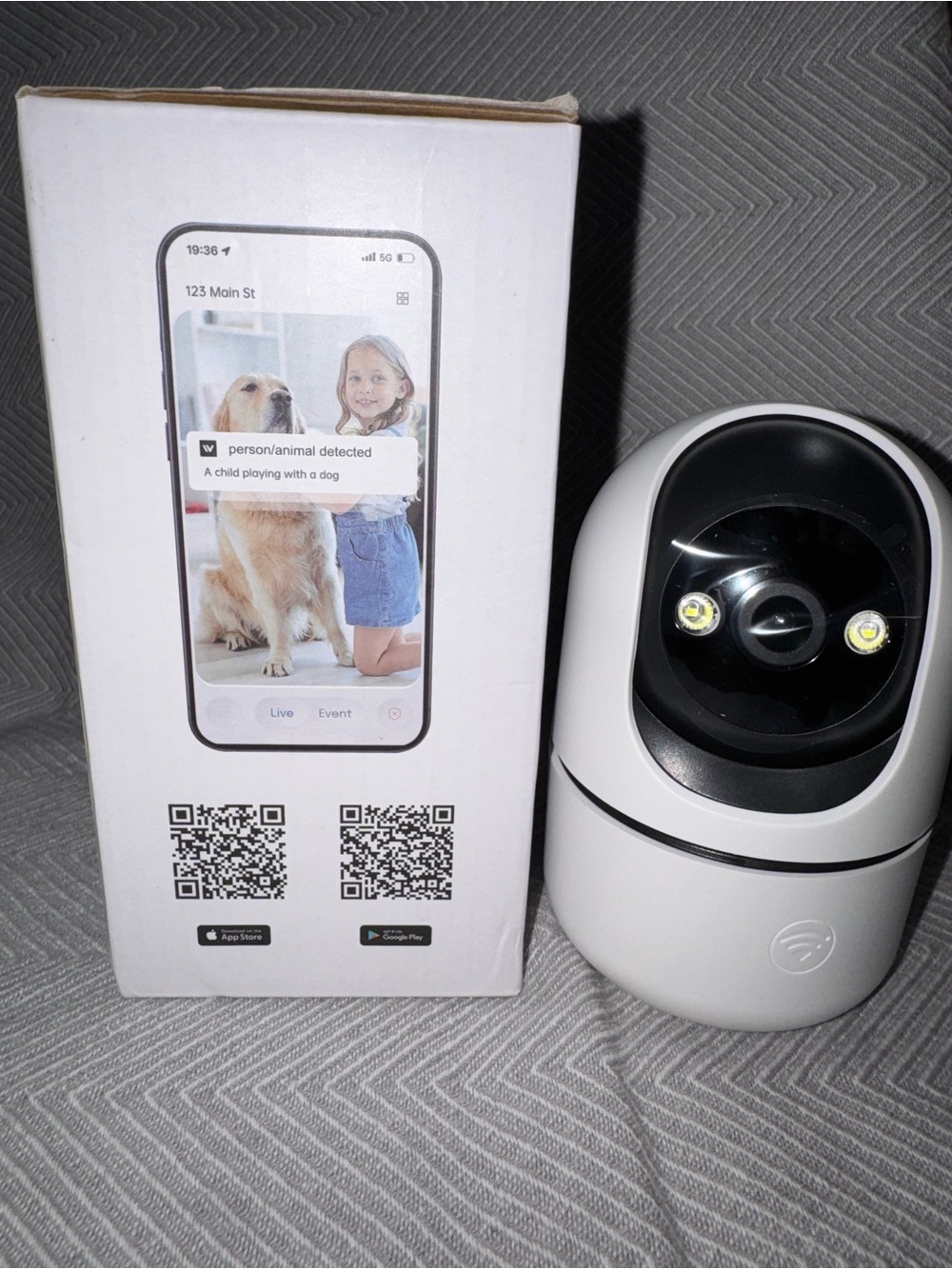 Home Security Wi‑Fi Pan/Tilt Camera - Smart AI Camera